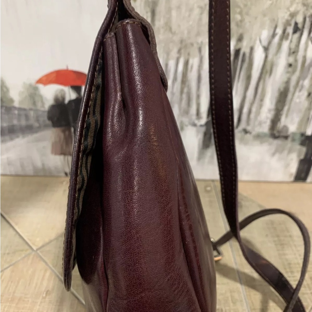 Frye Amy Burgundy Maroon Wine Oxblood Leather Crossbody Bag Purse‎ - Picture 6 of 13